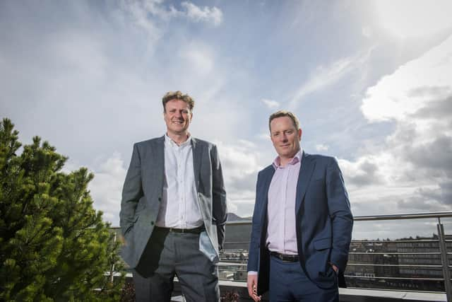 From left: Forrit CEO Peter Proud and SNIB executive director Jimmy Williamson. Picture: Chris Watt Photography.