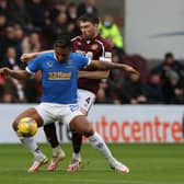 John Souttar in action for Hearts against his future employers Rangers during the Premiership meeting between the clubs at Tynecastle last month. (Photo by Craig Williamson / SNS Group)