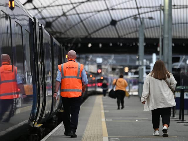 ScotRail RMT members could walk out from late September if a majority vote for action.Picture: John Devlin