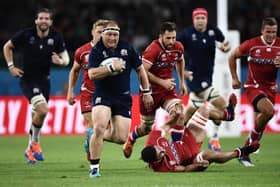 Scotland played Russia at the 2019 Rugby World Cup.  (Photo by ANNE-CHRISTINE POUJOULAT/AFP via Getty Images)