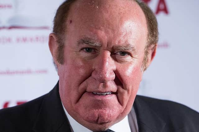 A social media row has ignited after Andrew Neil claimed Scotland’s vaccine rollout had not been as successful as England’s. (Photo by Ian Gavan/Getty Images)