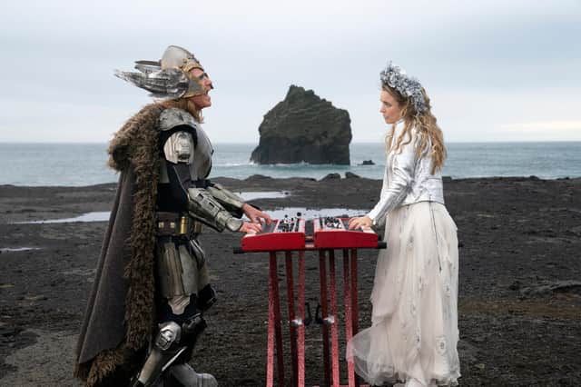 Will Ferrell as Lars Erickssong, Rachel McAdams as Sigrit Ericksdottir (Photo: Elizabeth Viggiano/NETFLIX)
