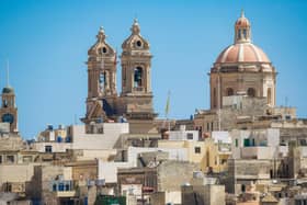 The Valletta skyline. The island of Malta is hosting the country’s first-ever biennale from March until May this year. Pic: Visit Malta/PA.