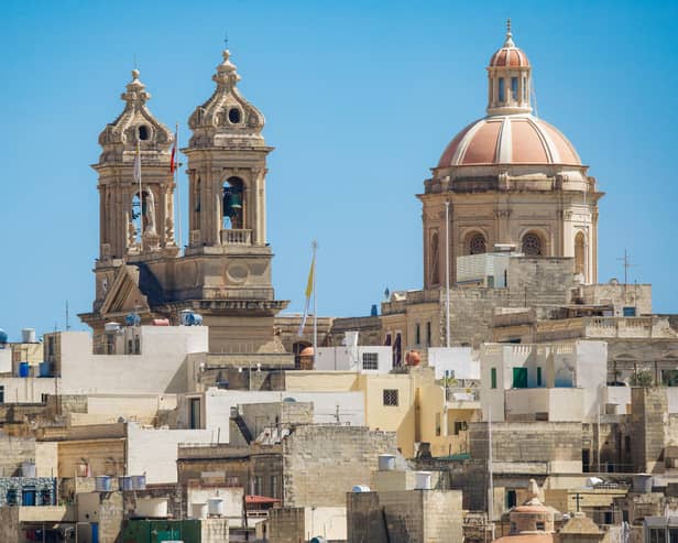 The Valletta skyline. The island of Malta is hosting the country’s first-ever biennale from March until May this year. Pic: Visit Malta/PA.