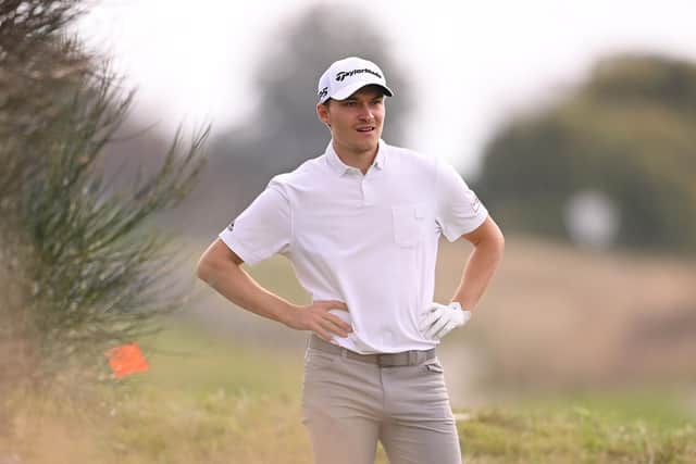 Leader Rasmus Højgaard bounced back after a desperate start in France.