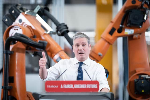 Labour leader Sir Keir Starmer makes his first major speech in 2023 during a visit to UCL at the Queen Elizabeth Olympic Park.