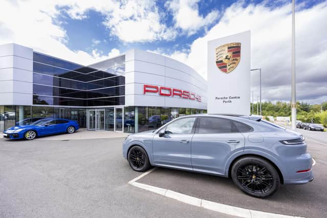 Peter Vardy Global is selling its Porsche centres in Perth, above, and Aberdeen. Picture: Roddy Scott Photography