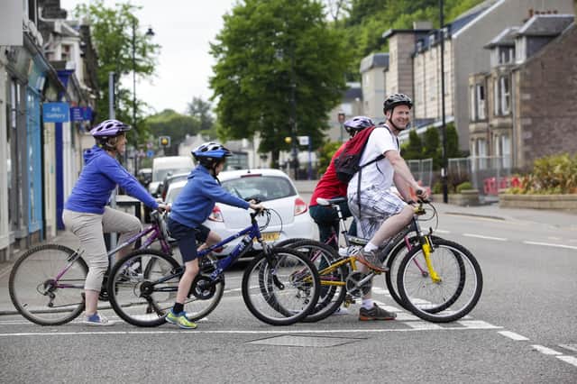 Families are turning to cycling as their daily exercise.