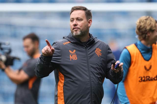 Rangers manager  Michael Beale is convinced a squad rebuild plan he has been working on for eight months means the club are in good shape for the immediately challenges ahead in the new season. (Photo by Ross MacDonald / SNS Group)