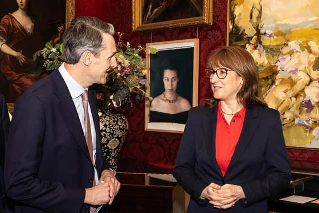 NatWest CEO Paul Thwaite and Chancellor Rachel Reeves at a reception announcing the appointment of a dozen new 'mid-market champions'. Picture: Adam Hollingworth/NatWest Group