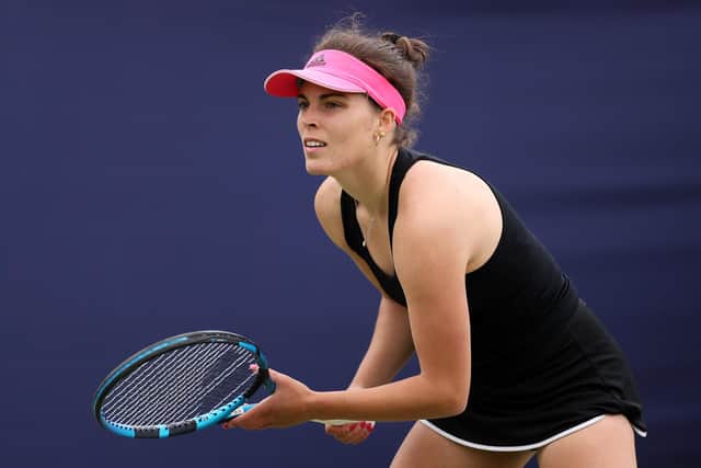 Maia Lumsden was out of tennis for 18 months due to long Covid. (Photo by Lewis Storey/Getty Images for LTA)