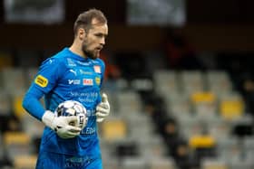 Carl-Johan Eriksson of Mjallby AIF has joined Dundee United, subject to international clearance.  (Photo by David Lidstrom/Getty Images)