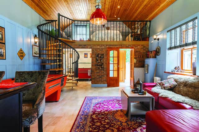 The Byre’s open-plan living area