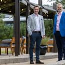 Neil Kennedy, MacRoberts (left) and Chris Hart, Morton Fraser, who announced the merger of the two firms to create Morton Fraser MacRoberts, or MFMac, less than two years ago.
