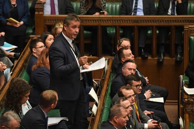 Former SNP MP for the Western Isles Angus MacNeil, who now sits as an independent, speaks in the House of Commons. Picture: PA