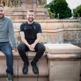 Neil John Gibson and Ciaran Stewart, stars of With You in the Distance PIC: Claire Millar