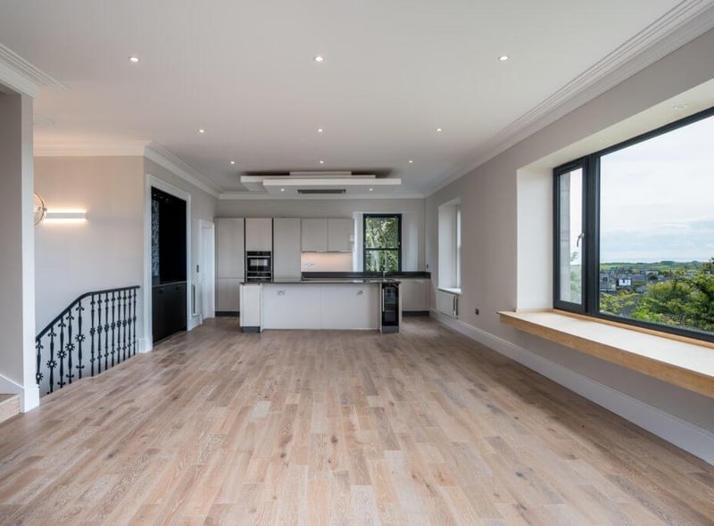 Open plan living area.