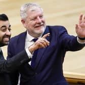 Angus Robertson, seen with Humza Yousaf, needs to show greater commitment to free speech (Picture: Jeff J Mitchell/Getty Images)