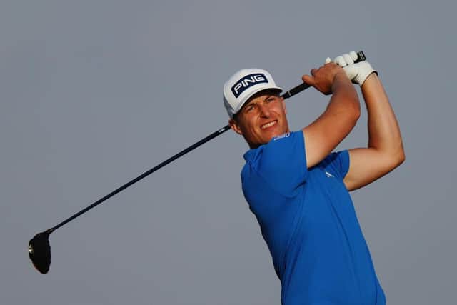 Calum Hill sits just five shots behind Rory McIlroy heading into the final round of the $9 million Hero Dubai Desert Classic. Picture: Andrew Redington/Getty Images.