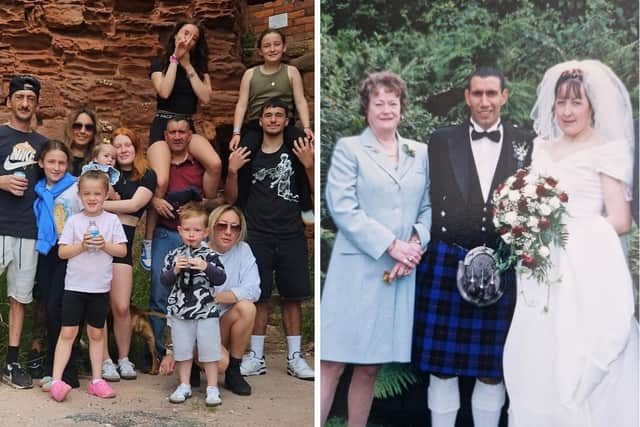 Ian with his family members and on his wedding day (Pics: Submitted)