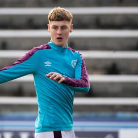 Scott McGill featured for Hearts in the Championship.(Photo by Craig Foy / SNS Group)