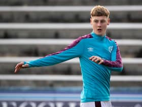 Scott McGill featured for Hearts in the Championship.(Photo by Craig Foy / SNS Group)