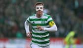 Callum Mcgregor wore a face-mask against Rangers in his first match back since fracturing his cheekbone (Photo by Alan Harvey / SNS Group)