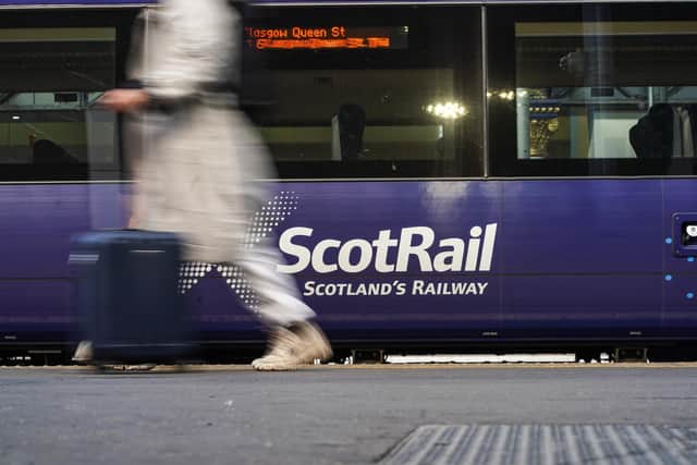 ScotRail trains were affected for a second day in a row by a person being hit by a train