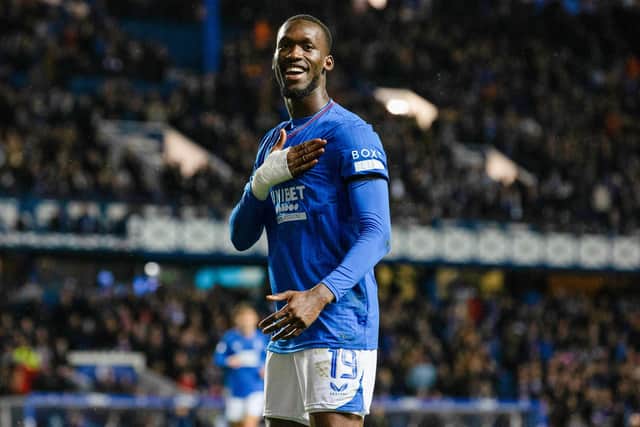 Rangers' forward Abdallah Sima's importance to his team is steadily growing after four goals in only five starts. (Photo by Alan Harvey / SNS Group)