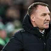 Celtic manager Brendan Rodgers during a cinch Premiership match between Celtic and Livingston.