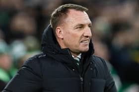 Celtic manager Brendan Rodgers during a cinch Premiership match between Celtic and Livingston.