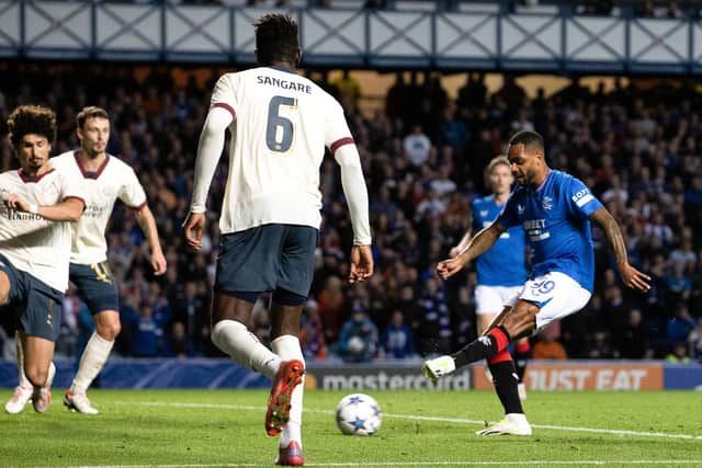 Rangers' Danilo comes close top scoring a thrilling winner near the end of his side's pulsating draw with PSV at Ibrox on Tuesday (Photo by Alan Harvey / SNS Group)