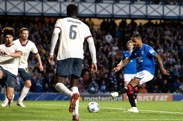 Rangers' Danilo comes close top scoring a thrilling winner near the end of his side's pulsating draw with PSV at Ibrox on Tuesday  (Photo by Alan Harvey / SNS Group)