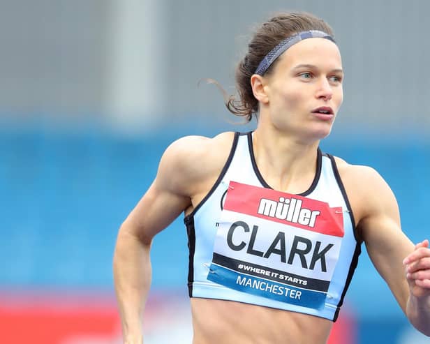 Zoey Clark, pictured competing last year during the Muller UK Athletics Championships at Manchester Regional Arena.