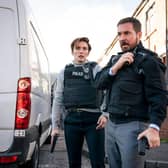 Vicky McClure as DI Kate Fleming and Martn Compston as DI Steve Arnott in Line of Duty.