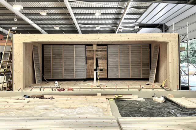 A fully operational prototype module has been constructed by Built Environment – Smarter Transformation (BE-ST) at its site near Hamilton, giving people a chance to see or themselves how the innovative new timber kits can be used to transform existing buildings into modern, sustainable and energy-efficient workplaces in out-of-town locations