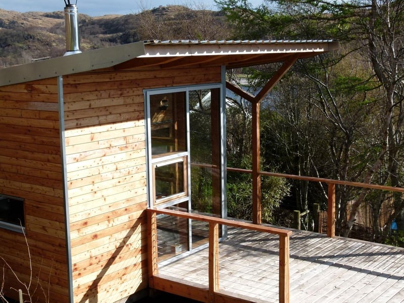 There's plenty of room to enjoy outside Lazybed if the Scottish weather behaves itself.