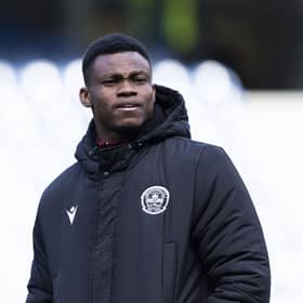 Motherwell's Moses Ebiye could make his debut against Aberdeen today.