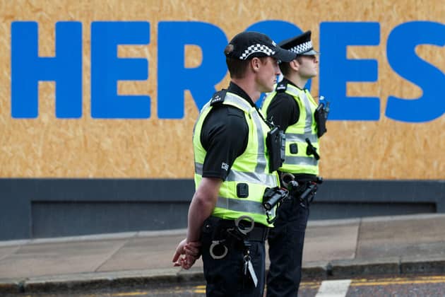 A survey last year found only six per cent thought Police Scotland was doing a very good job of tackling anti-social behaviour, suggesting its priorities are out of kilter with the public's (Picture: Robert Perry/AFP via Getty Images)