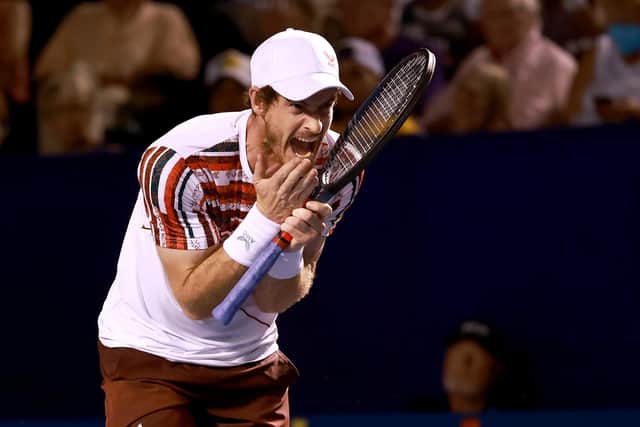 Andy Murray was left frustrated by some key moments against Frances Tiafoe.