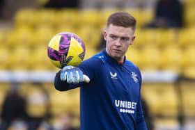 Rangers goalkeeper Kieran Wright has joined Livingston on an emergency loan. (Photo by Craig Foy / SNS Group)