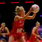 Nicola McCleery in action for the Strathclyde Sirens.