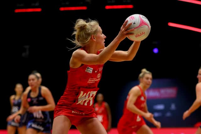 Nicola McCleery in action for the Strathclyde Sirens.