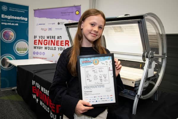 Libby, the ProtoPupil, with The Bench Bed prototype brought to life by The University of Edinburgh