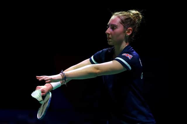 Kirsty Gilmour of Team GB will compete in the Women's Singles event in Tokyo. (Photo by Dean Mouhtaropoulos/Getty Images)