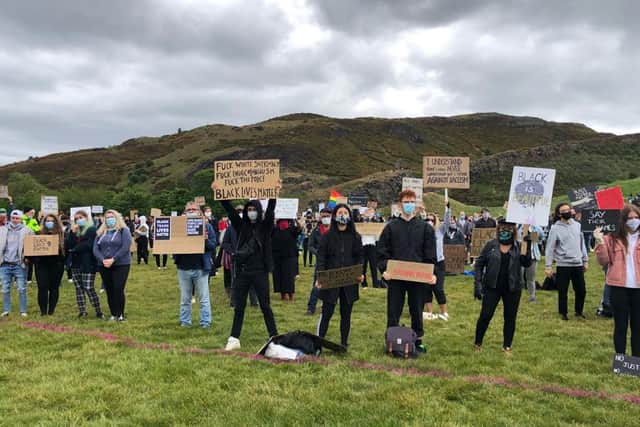 Protesters have been hailed for holding peaceful demonstrations across Scotland