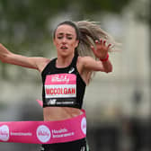 Eilish McColgan has set a new British and European record over 10km. (Photo by Justin Setterfield/Getty Images)