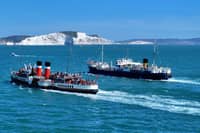 There was a rare and wonderful sight on southern coastal waters last weekend when two heritage steamships, both built in Scotland and today forming part of the National Historic Fleet, met up with one another off of Bournemouth and the Solent.