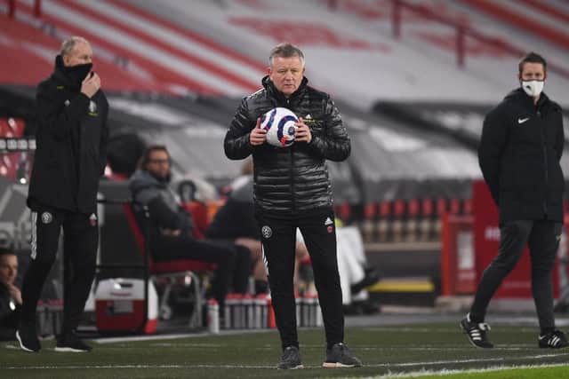 Chris Wilder, Manager of Sheffield United. (Photo by Oli Scarff - Pool/Getty Images)