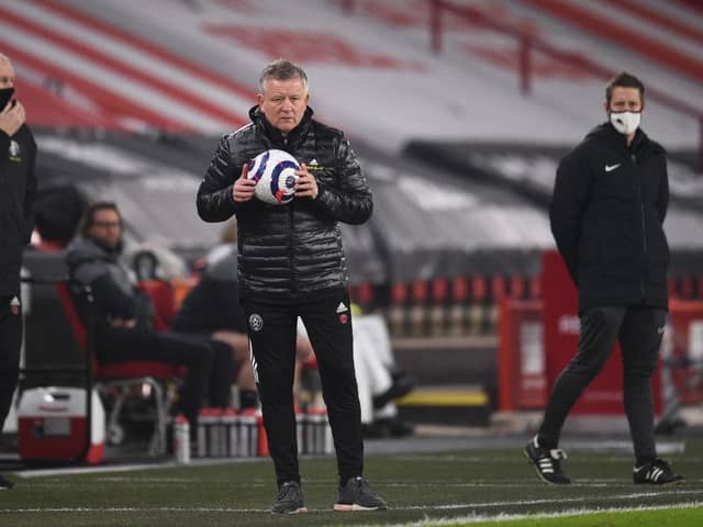 Chris Wilder, Manager of Sheffield United. (Photo by Oli Scarff - Pool/Getty Images)